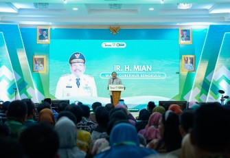 Wakil Gubernur Bengkulu Mian bersama Kepala BBPMKP/Pj Swasembada Pangan Provinsi Bengkulu membuka kegiatan Bimbingan Teknis (Bimtek) 