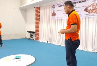 Workshop robotika di Rutan Labuhan Deli, Kamis (30/10)
