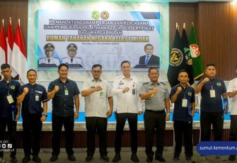 Pembukaan Pelatihan Kerja Bersertifikat di Rutan Kelas I Medan