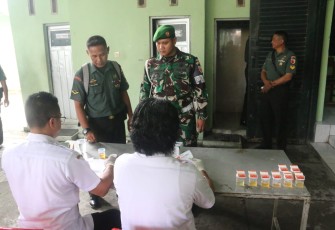 Kodim 0803/Madiun Gelar Penyuluhan P4GN dan Tes Urine
