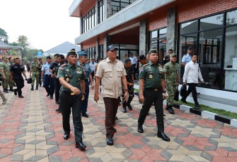 Kodiklat TNI Terima Kunjungan Menhan RI dan Panglima TNI, Resmikan dan Tinjau Fasilitas Pendidikan SePa PK TNI