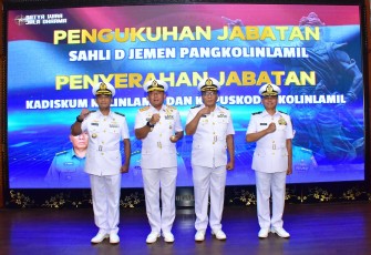 Pangkolinlamil Pimpin Pengukuhan Sahli D Jemen Serta Penyerahan Jabatan Kadiskum dan Kapudkodal Kolinlamil 