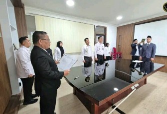 Kadivyankum Sumut Sampaikan Pesan kepada Notaris Pengganti Usai Prosese Pelantikan