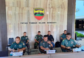 Konferensi Pers di Makodam I/BB Terkait Kasus Dugaan Tindak Pidana yang Dilakukan Anggota Brigif 7/RR Kodam I Bukit Barisan.