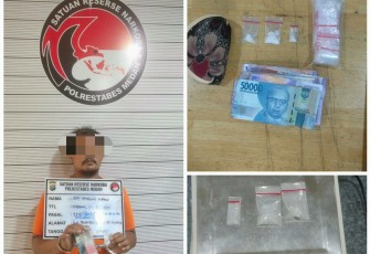 Pemuda Terlibat Peredaran Narkoba di Medan di Ringkus Sat Reserse Narkoba Polrestabes Medan.