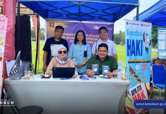 Kanwil Kemenkum Sumut Dirikan Boots Pameran Sebagai Sarana Edukasi Perlindungan Kekeyaan Intelektual. 