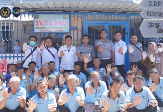 Kegiatan Massal Seluruh Petugas dan Warga Binaan Dinyatakan Negatif Bebas dari Zat Adiktif
