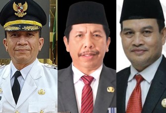 Foto : Tiga Besar Calon Sekretaris Daerah Provinsi Bengkulu yang Mengikuti Lelang Jabatan 