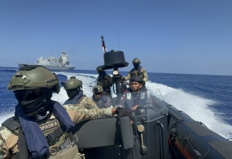 KRI Brawijaya-320 Gelar Latihan Bersama Angkatan Laut Mesir di Laut Mediterania