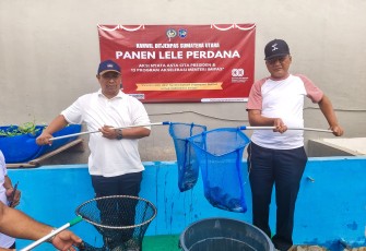 Kepala Kanwil Ditjenpas Sumut, Yudi Suseno dan didampingi oleh Kabid Perawatan, Pengamanan dan Kepatuhan Internal, Rindra Wardhana
