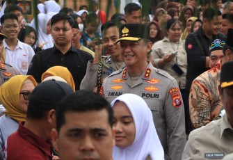Kapolda Kalteng saat Hadiri Peresmian Pameran dan Pasar Rakyat di Barito Utara