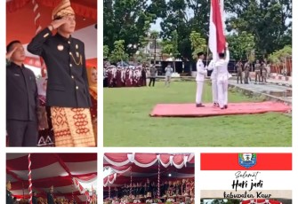  Bupati Pimpin Upacara Peringatan HUT ke-22 Tahun Kabupaten Kaur 