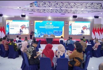 Sosialisasi Pencegahan Korupsi dan Perilaku Tidak Terpuji (Misconduct) dalam Pelayanan Tata Ruang dan Pertanahan di Aula Prona Kementerian ATR/BPN.