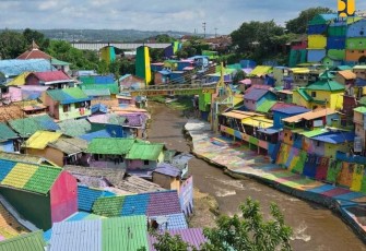 Kementerian PU Perbaiki Dinding Penahan Jembatan Brantas Malang