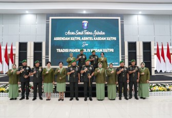 Danrem 121/ABW Hadiri Sertijab Asrendam XII/TPR dan Asintel Kasdam XII/TPR