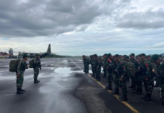 Yonif 501 Kostrad saat Tiba di Babel
