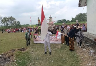 Koramil Kedunggalar dan Instansi Terkait Kompak Ikuti Kirap Gunungan