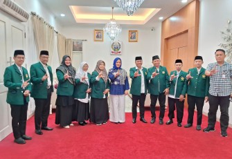 Pengurus DPW Lembaga Dakwah Islam Indonesia (LDII) Sulawesi Selatan di Rumah Jabatan Wakil Gubernur, Jalan Yusuf Dg Ngawing, Makassar, pada Selasa (9/9/2025). LDII Sulsel nyatakan siap berkolaborasi dengan Pemprov Sulsel untuk mendukung pencapaian program pemerintah.