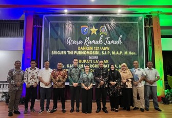 Danrem 121/ABW Siap Sinergi Dengan Forkopimda Kabupaten Landak 