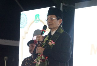 Menteri Agama Republik Indonesia, Nasaruddin Umar, di Bumi Nene Mallomo pada Sabtu (5/4/2025).