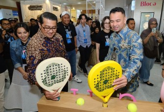 Menteri Ekraf Teuku Riefky saat hadir langsung di acara yang digelar di Jakarta International Convention Center (JCC) pada Jumat, 15 Agustus 2025.