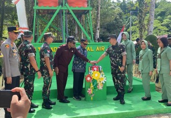 Pangdam XVIICendrawasih Resmi Menutup Pelaksanaan TMMD-123 di Kbusdori, Distrik Swandiwe, kabupaten Biak Numfor