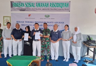 Peresmian Hasil Renovasi Panti Asuhan Yayasan Amanah Assodiqiyah.