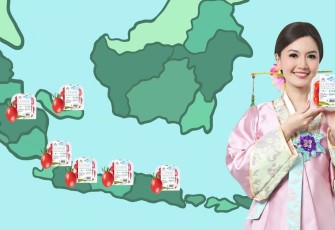 Ilustrasi peta penyebaran tomat ceri