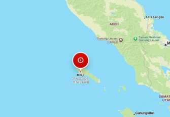 Gempa Signifikan 6,3 M di Laut, 62 km Baratlaut Sinabang, Aceh, Kedalaman 10 km
