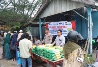Polres Aceh Singkil saat Gelar Pasar GPM di 7 Lokasi