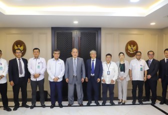 Menaker Yassierli foto bersama delegasi IM Japan di Jakarta, Rabu (12/2)