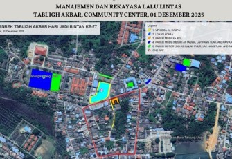 Manajemen dan Rekayasa Lalulintas Selama Puncak Peringatan Hari Jadi Ke-77 Kabupaten Bintan.