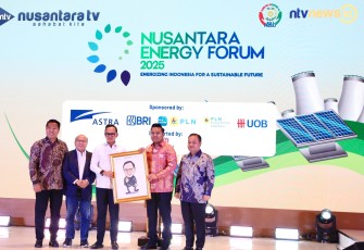 Wamendagri Bima saat menjadi pembicara kunci pada acara Nusantara Energy Forum di NT Tower Lantai 5, Jakarta, Rabu (20/8/2025).