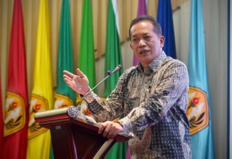 Wamenkop, saat menjadi narasumber pada acara Seminar Nasional dan Expo Inovasi, di Kampus Universitas Padjajaran Jatinangor Bandung, Rabu (20/8).