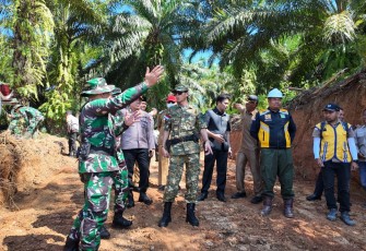 Kasiter Rem 041/Gamas Tinjau Langsung Lokasi Pembuatan Jalan TMMD Ke-124 Kodim 0408/BS
