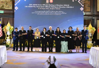 Sidang ke-20 ASEAN Senior Officials Meeting on Education (20th SOM-ED), delegasi Indonesia hadir diwakili oleh Sekretaris Jenderal (Sesjen), Kementerian Pendidikan Dasar dan Menengah (Kemendikdasmen), Suharti