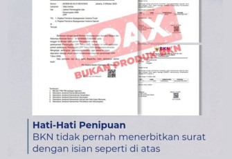 Waspada Hoaks dan Penipuan Mengatasnamakan Pejabat BKN