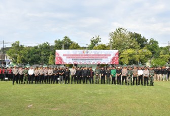Dandim Ponorogo Dan Kapolres Ponorogo Pimpin Apel Pengamanan Suroan dan Suro Agung