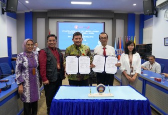 Penandatanganan nota kesepahaman atau Memorandum of Understanding (MoU) dengan Politeknik Negeri Malang (Polinema) pada hari Senin (30/12). 