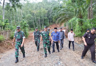 Kunker Wasev Kodam II SWJ ke TMMD ke-123