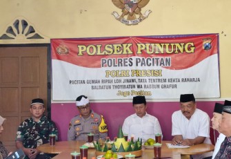 Pelda Arianto Batuud Koramil 0801/10 Punung Hadiri Rapat Muscam dengan MUI