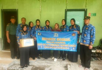 PNS Kodim Ponorogo Berikan Bansos Kepada Anak Yatim 