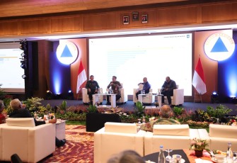 Rapat Koordinasi Teknis (Rakortek) Penanggulangan Bencana Wilayah Tengah dan Timur  2025 yang digelar di Harris Hotel and Residence Sunset Road, Bali, belum lama ini