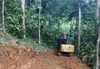 Akses pembukaan jalan Kenagarian Aia Manggih