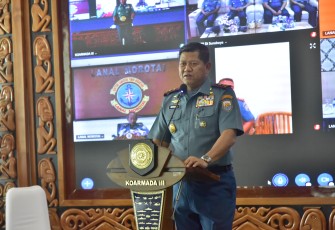 Kadiskum Koarmada III, Kolonel Laut (H) Abdul Halid Sabale, S.H., sebagai narasumber utama.