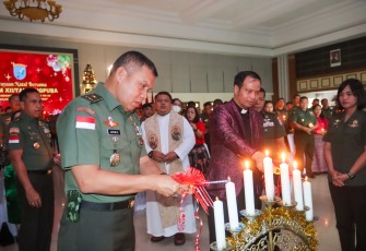 Kasdam XII/Tpr, Brigjen TNI Jannie Aldrin Siahaan, S.E., M.B.A. saat menghadiri acara