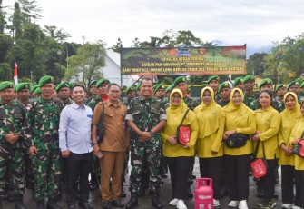 Prajurit Kodim 1710/Mimika dan Persit KCK Cabang XXXV Terima Sosialisasi Penggunaan Gas LPG