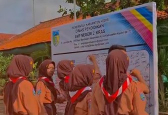 SMPN 2 Kras Gelar Apel Ikrar Pelajar Cegah Kekerasan dan Ramadan Tanpa Petasan