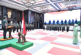 Kasad Pimpin Kenaikan Pangkat 18 Pati TNI AD