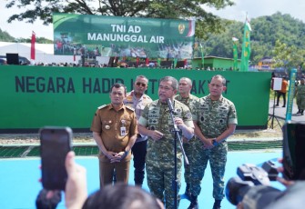 Kasad Resmikan Pompa Hidram di Banyumas